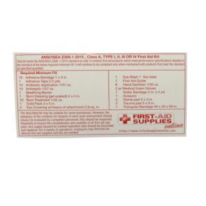 More on ANSI Z308.1-2015