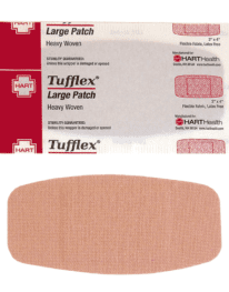 Tufflex Large Flexible Fabric Elastic Patch Bandages 2" X 4" - 25/box - Image 3
