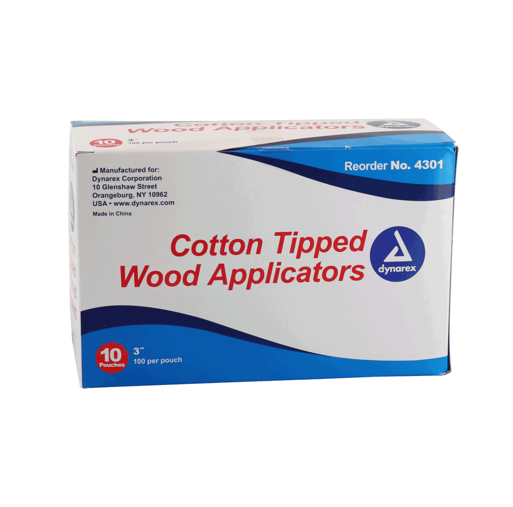 Cotton Tipped Wood Applicators 1,000 box