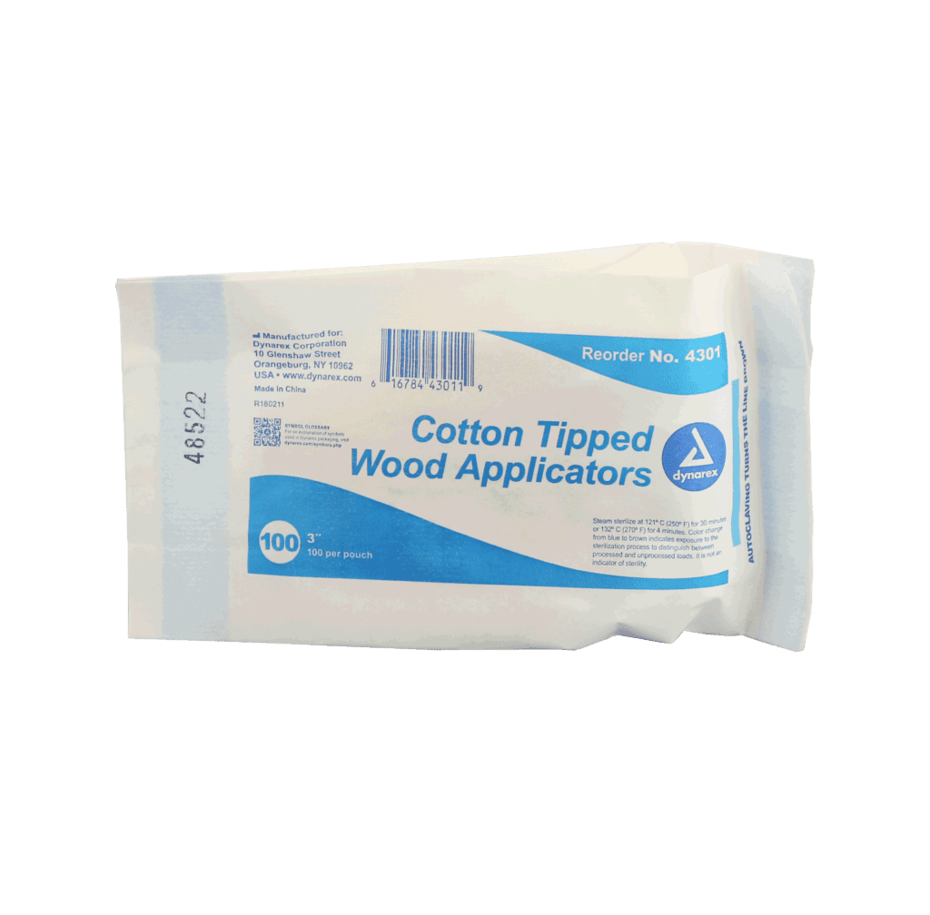 3" Non-Sterile Cotton Tipped Applicators 1,000/Box