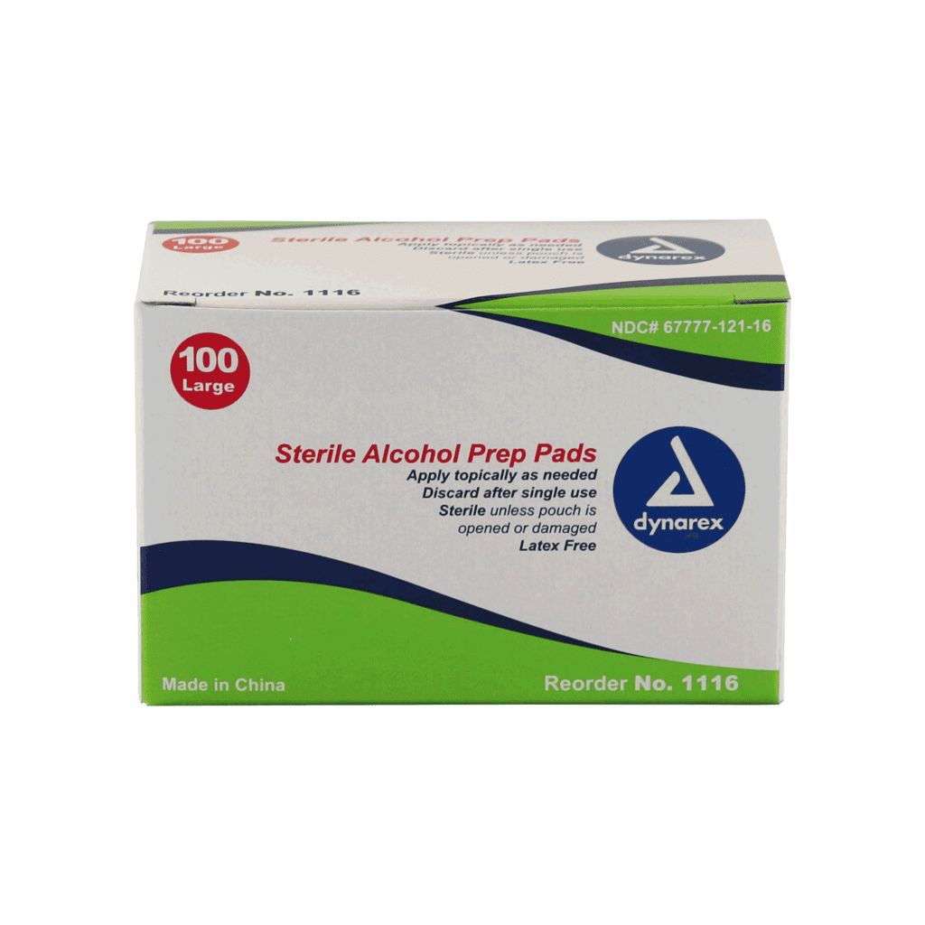 Alcohol Prep Pads - 100/box