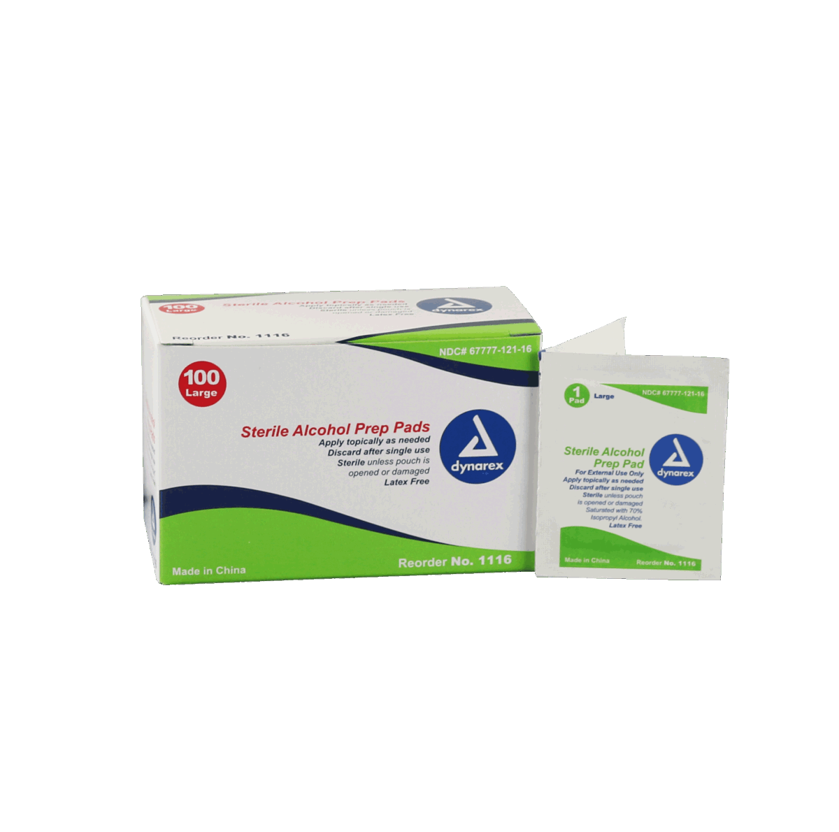 Alcohol Prep Pads - 100/box - Image 2