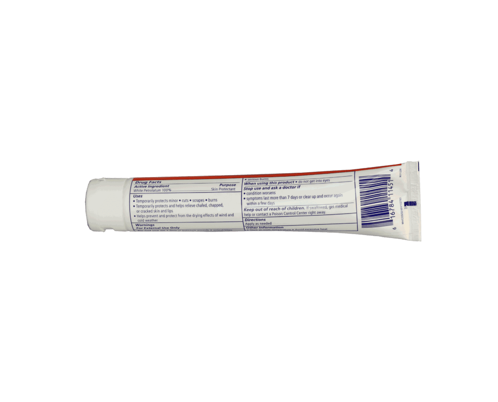 White Petrolatum Skin Protectant - 4 oz. tube