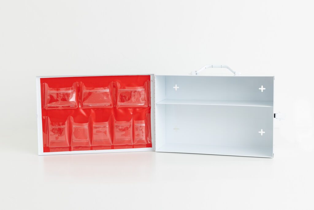 2 shelf industrial empty first aid kit
