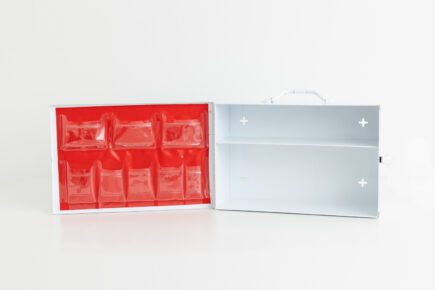 2 shelf industrial empty first aid kit