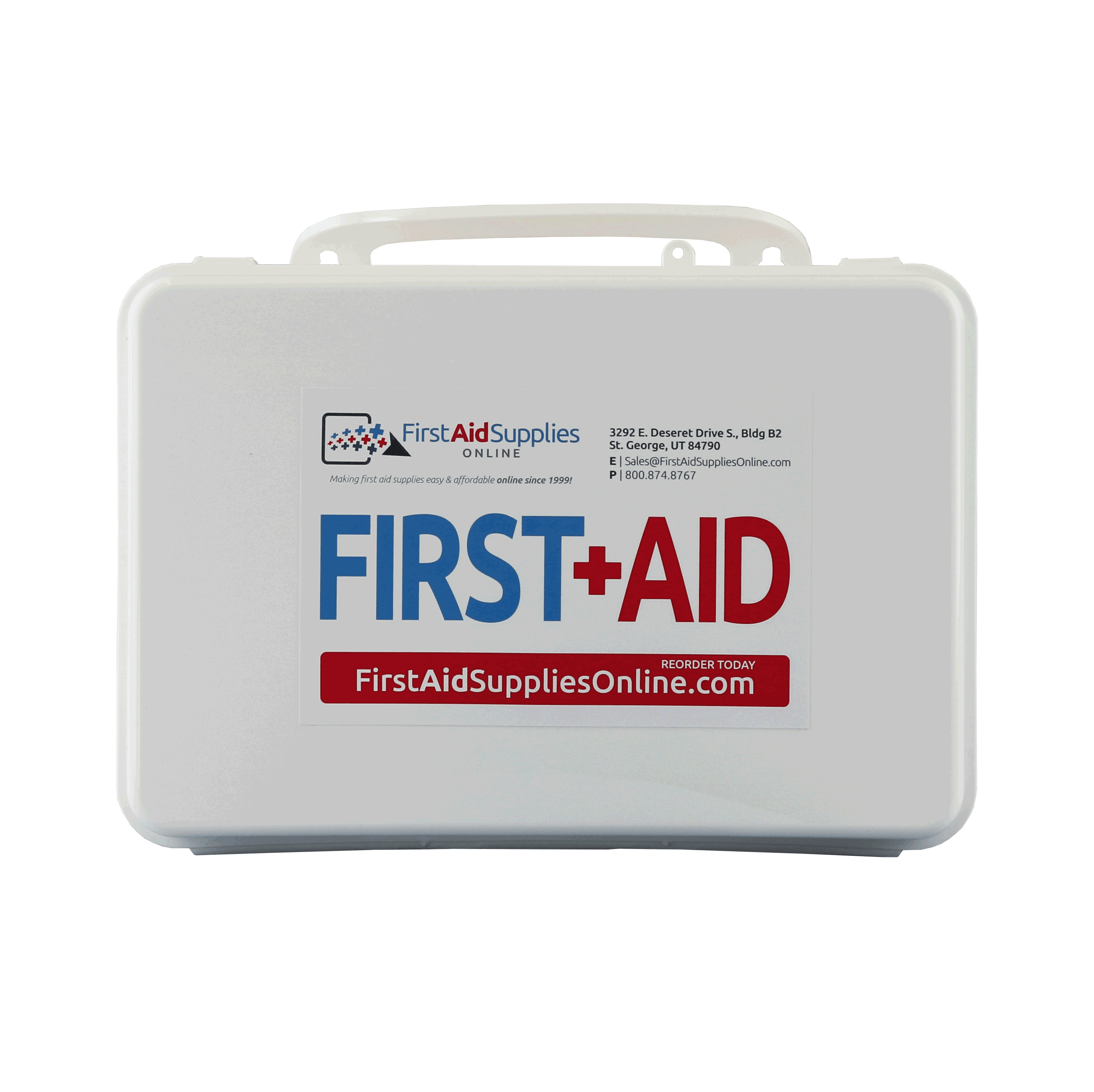 Sixteen Unit Plastic First Aid Kit