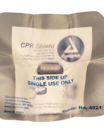 CPR shield with one way valve