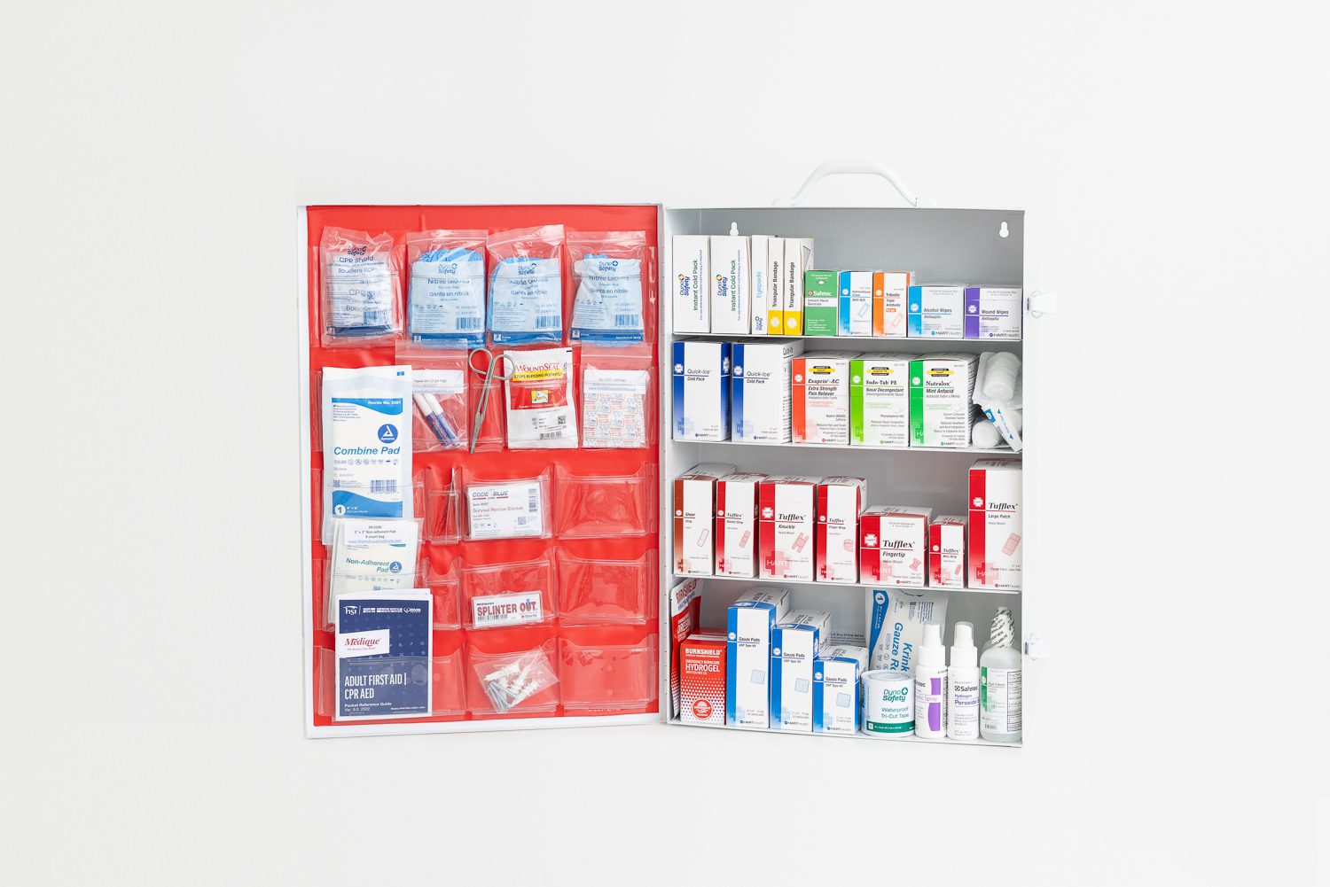 Large Industrial First Aid Kit 4 shelf - with tablets