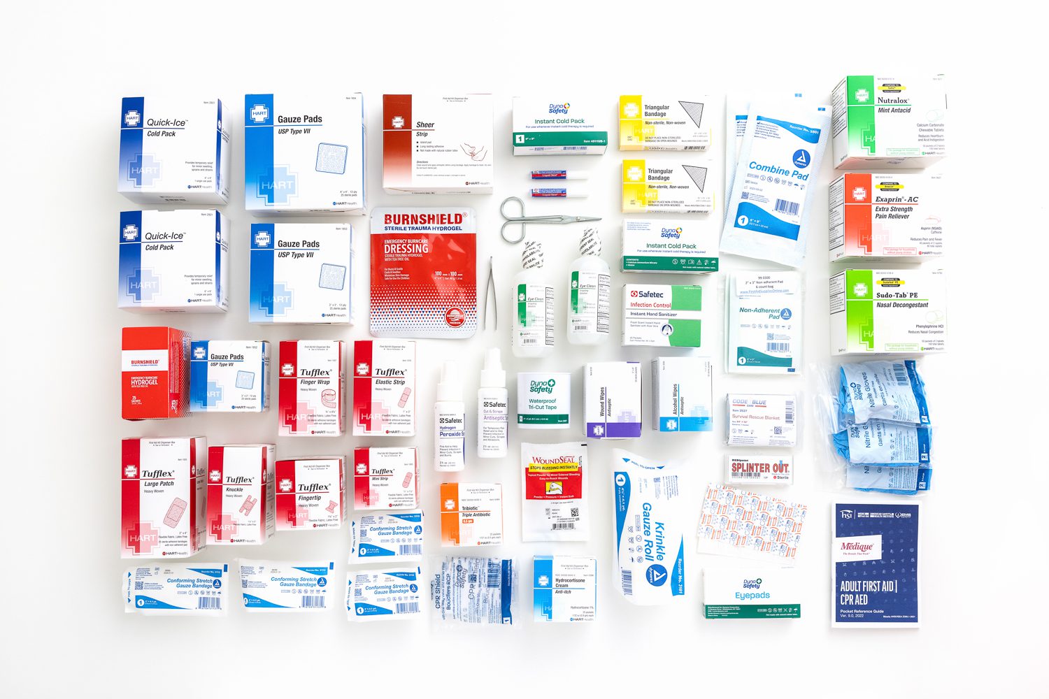 Large Industrial First Aid Kit Refill - with tablets