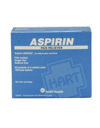 Aspirin Pain Reliever - 50 Packet Box - front view