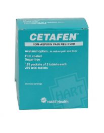 Cetafen non-aspirin  125 packet box - front view