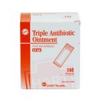 Triple Antibiotic Ointment .5 gram foil pack, 144/box - front view