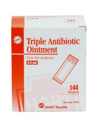 Triple Antibiotic Ointment .5 gram foil pack, 144/box - front view
