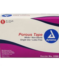 Generic Porous Cloth Adhesive Tape box of six - side view