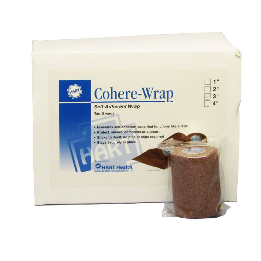 Cohere-Wrap self adhesive wrap - view of 12 packaged rolls.