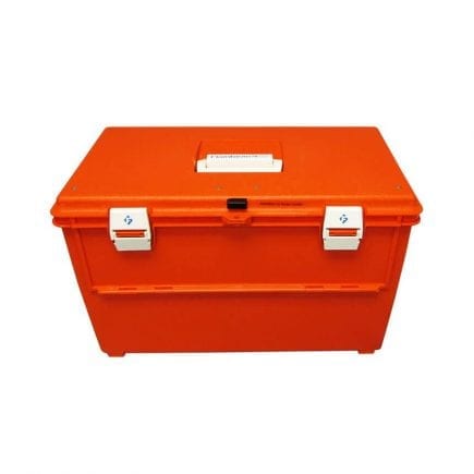 The Class B Trauma Kit Comes Packed in a Flambeau trauma kit box for quick access.