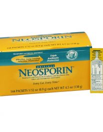 Neosporin .9 gram single dose packets 144/box - front view