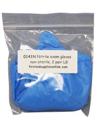 Nitrile exam grade glove Inflated - front view