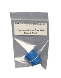Latex free Nitrile tourniquet for Class B first aid kits.