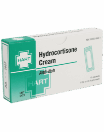 Hydrocortisone cream unit box.