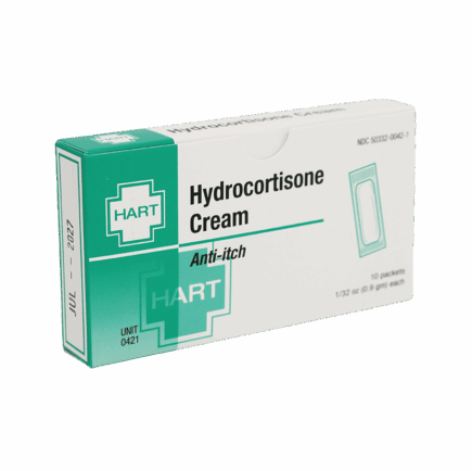 Hydrocortisone cream unit box.