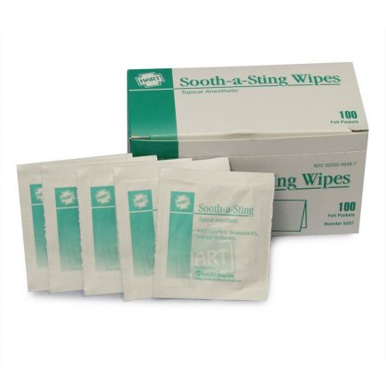 Sooth-A-Sting wipes 100 bag - front view