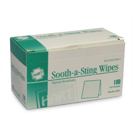 Sooth-A-Sting wipes 100 bag - front view