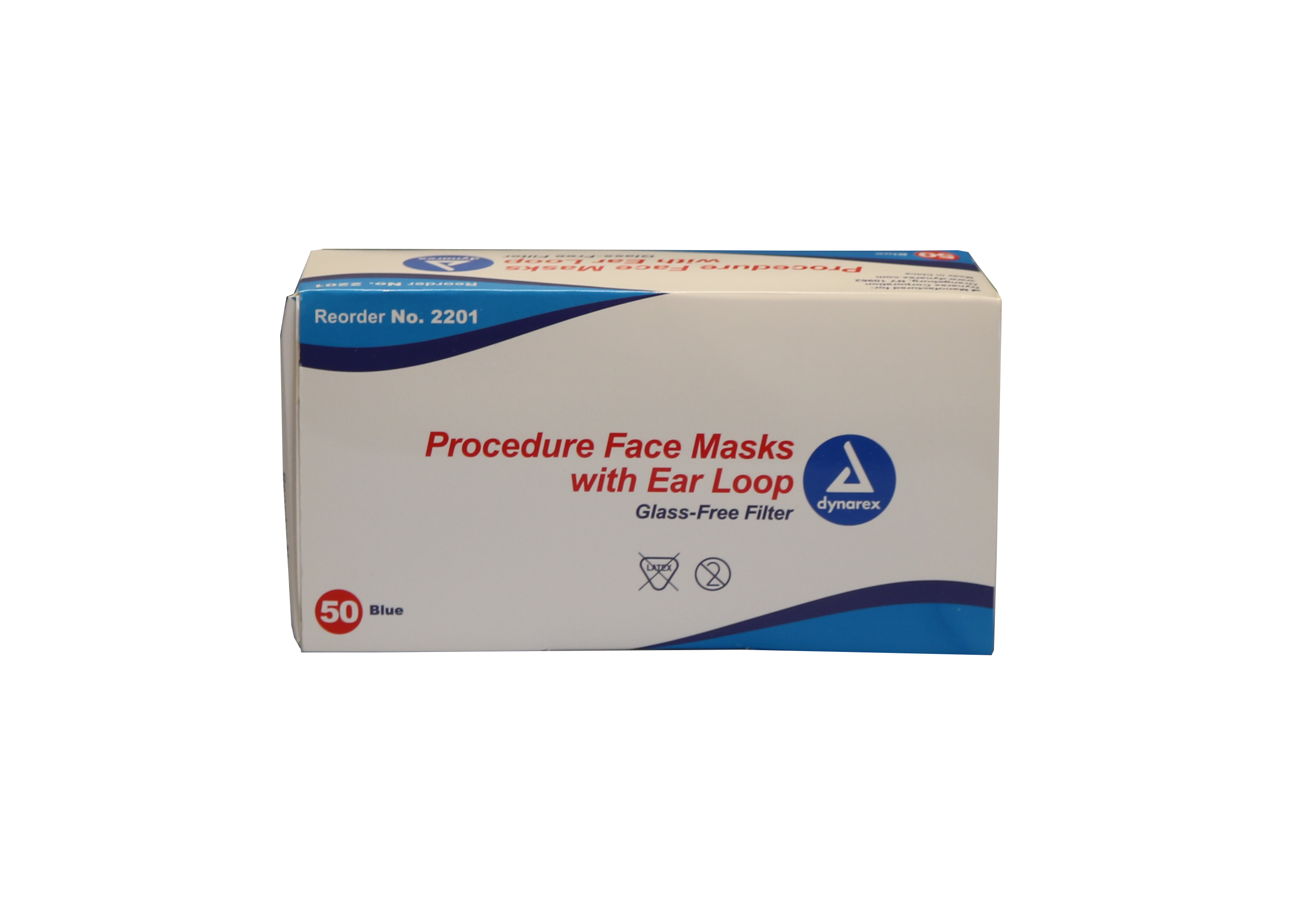 Dynarex Procedure Face Masks with Ear Loop - 50/box