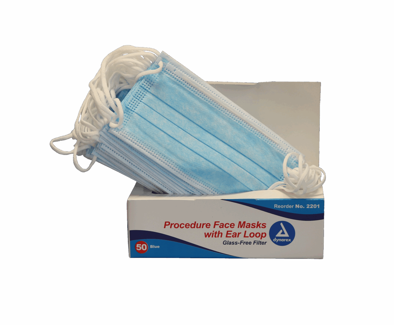 Dynarex Procedure Face Masks with Ear Loop - 50/box - Image 4
