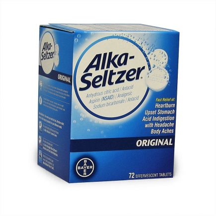 Original Alka-Seltzer 72 packet box - front view