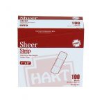  1” x 3” Sheer Strip Plastic Bandages 100/box - front view