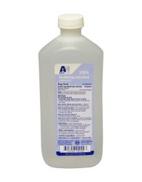 Isopropyl alcohol 16 oz bottle - front view