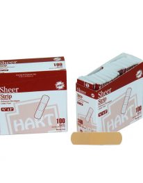 3/4" x 3" Sheer Strip bandages 100/box - display view