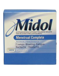 Midol Menstrual tablets 25 packets - front view