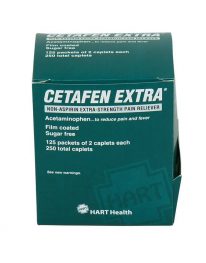 Cetafen maximum strength non-aspirin tablets 125 packet box - front view