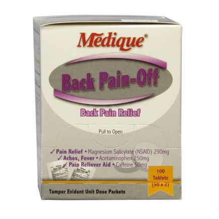 Medique Back Pain-Off - 50 packet box front view