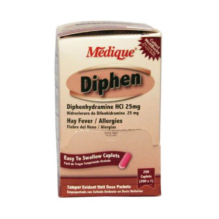 Diphen Hay Fever Allergy Relief caplets - 200 box front view