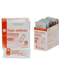 Triple Antibiotic Ointment, .5 gram, 25/box - display view