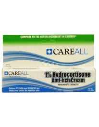 Anti-itch hydrocortisone cream,\ 1 oz. tube - front view