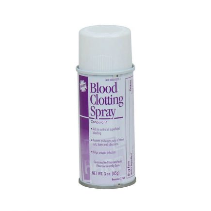 Blood clotting spray, 3 oz. - front view