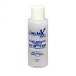 Hand sanitizer in a 4 oz. squeeze bottle - front view