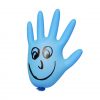 Nitrile exam grade glove Inflated - front view