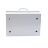 Small Industrial First Aid Kit - back view with mounting keyholes.