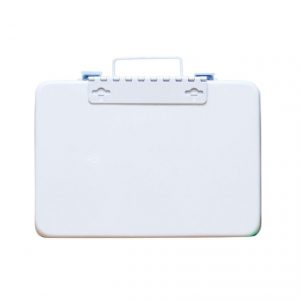 Vehicle/truck first aid kit - rear view of cabinet.