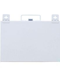 #25 Economy First Aid Kit - back of cabinet view.