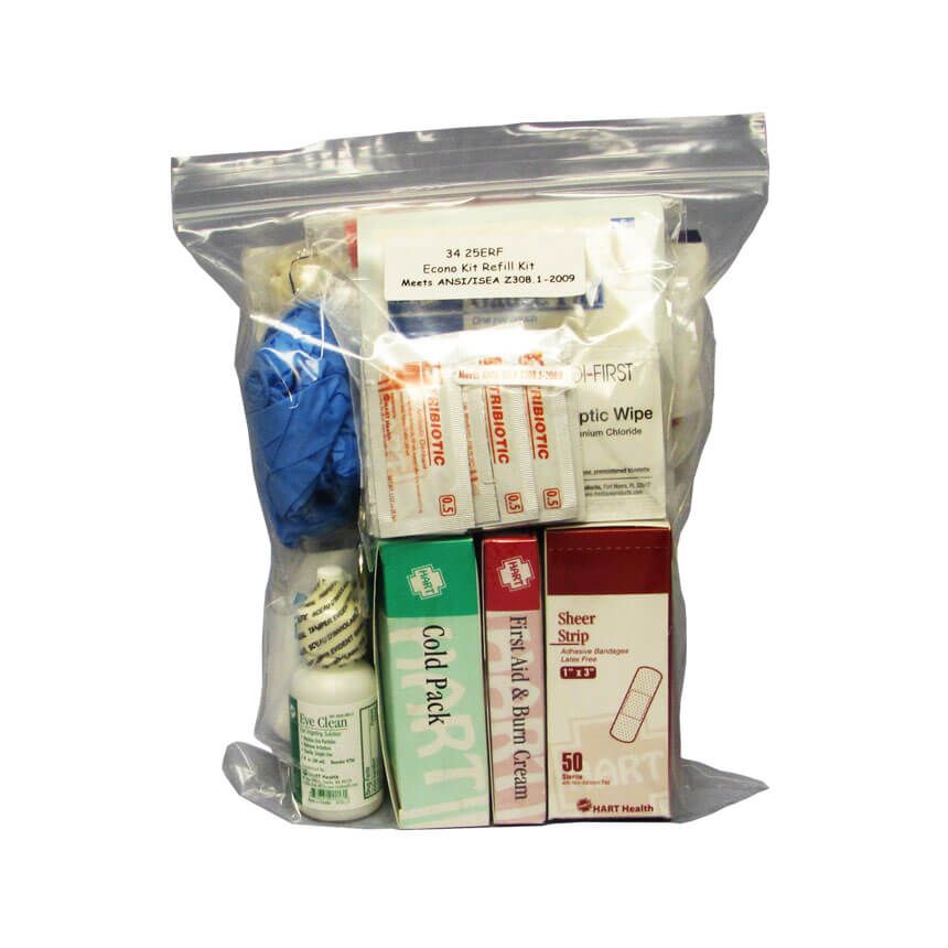 25 Economy First Aid Kit Refill • First 