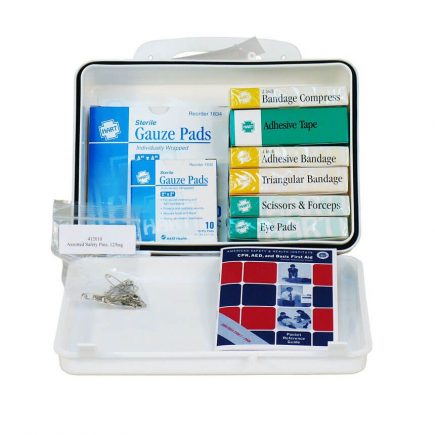 Cal OSHA Contractors 1-5 Person First Aid Kit - Rear View