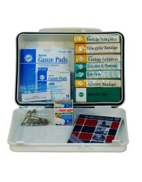 Cal OSHA Contractor 1-5 Person First Aid Kit - Opened View