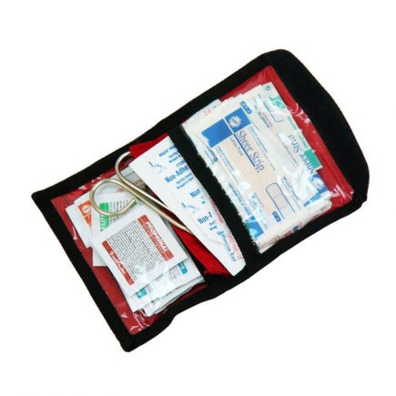 Wallet style first aid kit - open view