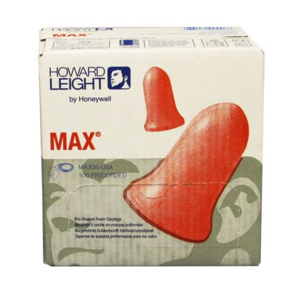 Corded Max earplugs -  front view